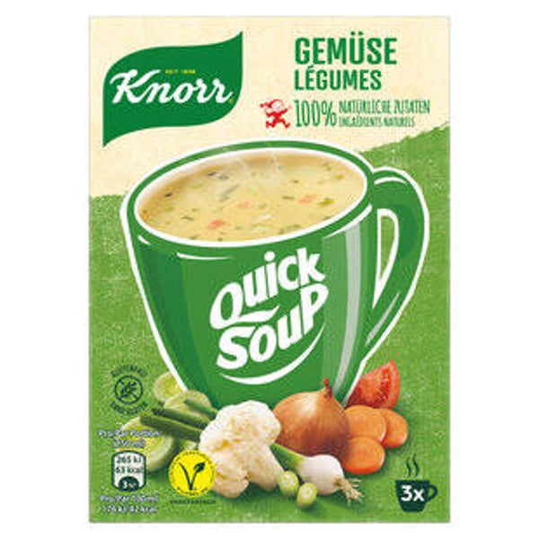 Knorr Quick Soup Gemüse 110% natürliche Zutaten