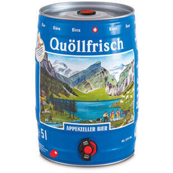 Appenzeller Bier Quöllfrisch hell mit Alkohol
