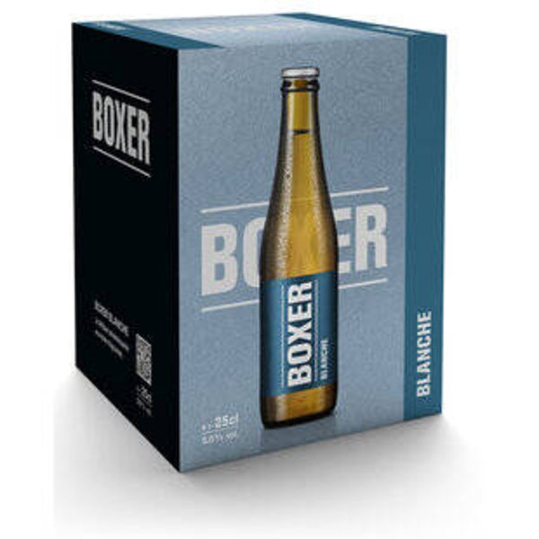 Boxer Blanche mit Alkohol