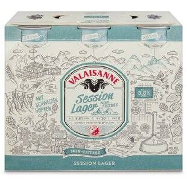 Valaisanne Session Lager mit Alkohol