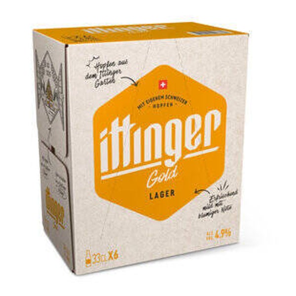 Ittinger Gold Lager 6x33cl  4.9% Alk