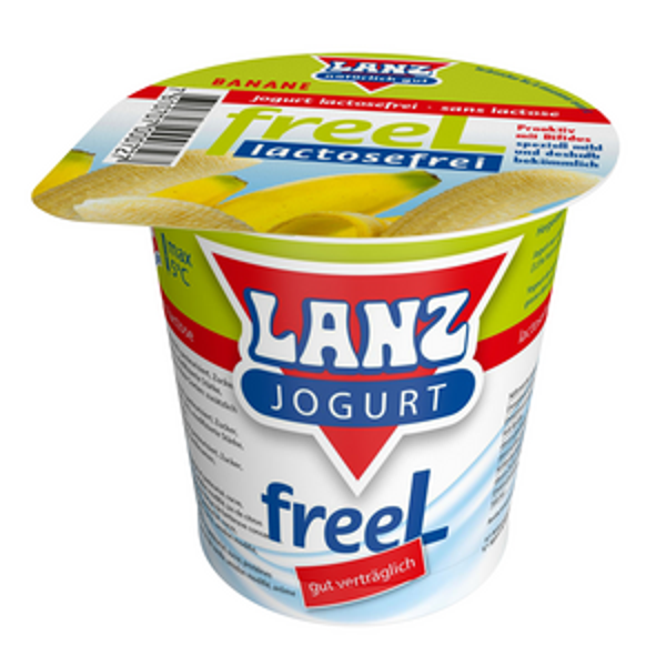 Joghurt laktosefrei Bananen 125g