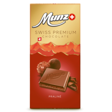 Munz Tafelschokolade Swiss Premium Praline 100g