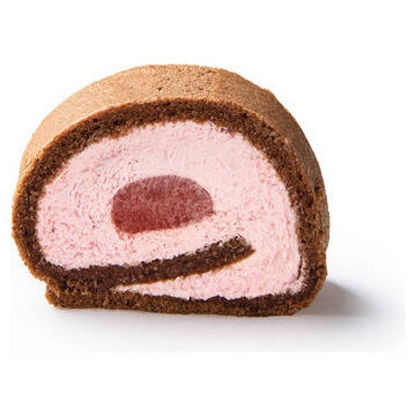 Erdbeer-Roulade Zucker, Süssingsmittel ungeschnitten 4 Stück