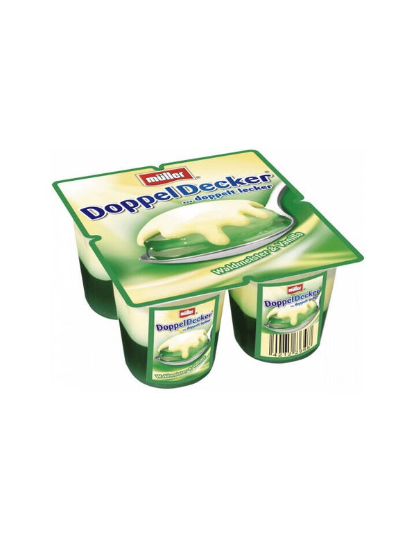 Müller Doppeldecker Waldmeister+Vanillesosse