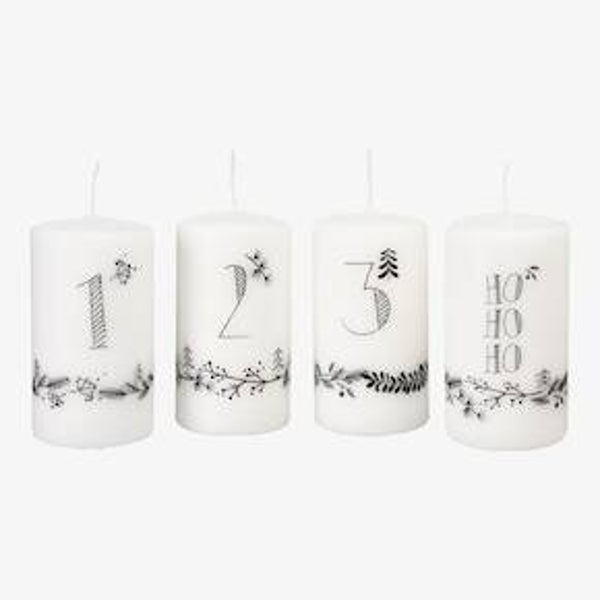 Advent Kerzen Hohoho