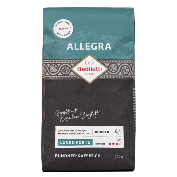 Kaffee Allegra 1x500g Lungo Forte Bohnen
