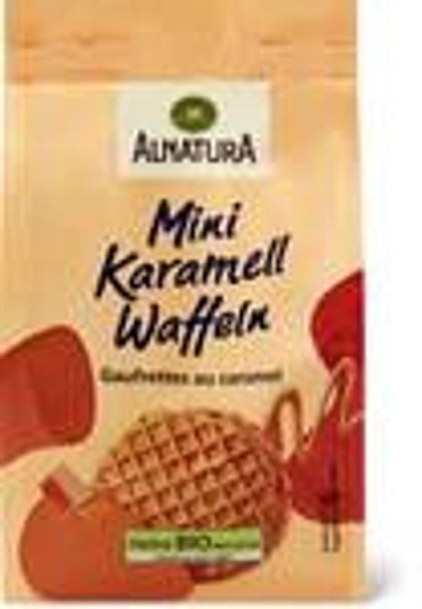 Mini Bio Karamell Waffeln