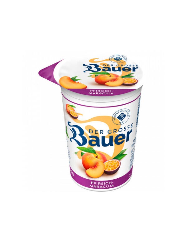 Bauer Fruchtjoghurt Pfirsich Maracuja