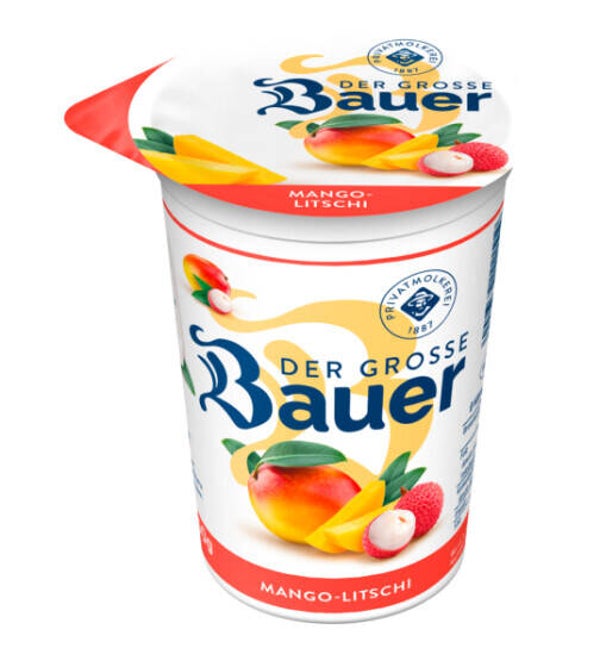 Bauer Mango Litschi Joghurt 125g