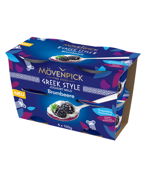 Klein und Fein Greek Style-Brombeere 4x100g