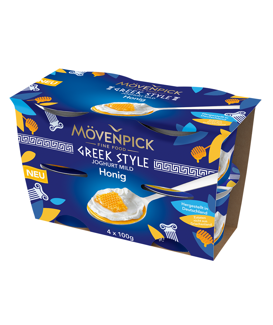 Klein und Fein Greek Style- Natur Honig 4x100g