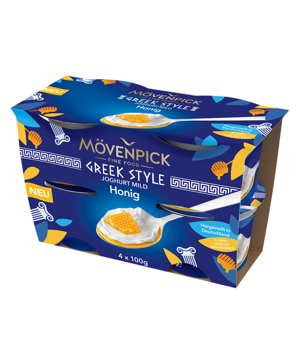 Klein und Fein Greek Style- Natur Honig 4x100g