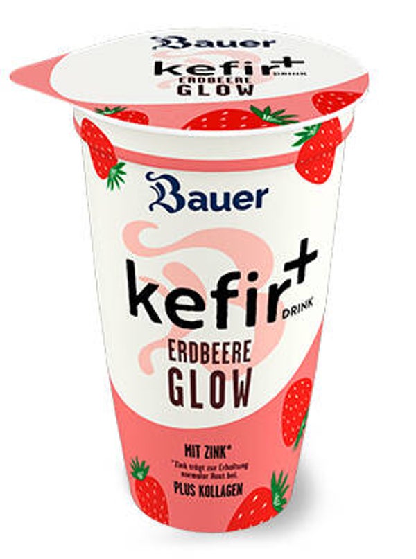 Kefir+<<<drink Glow - Erdbeere 225g
