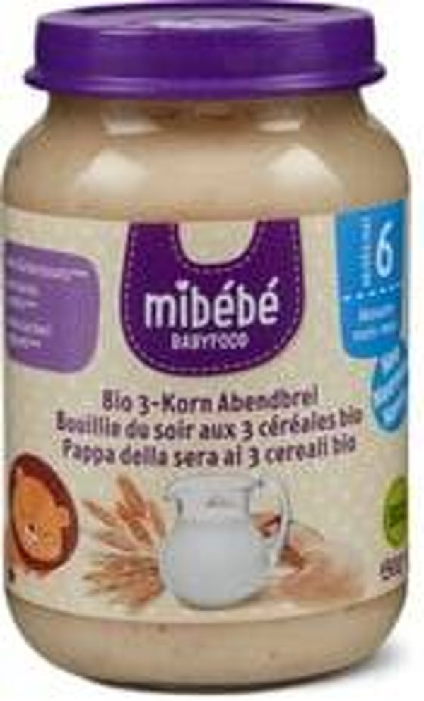 Mibebe Bio Babyfood 3-Korn-Abendbrei