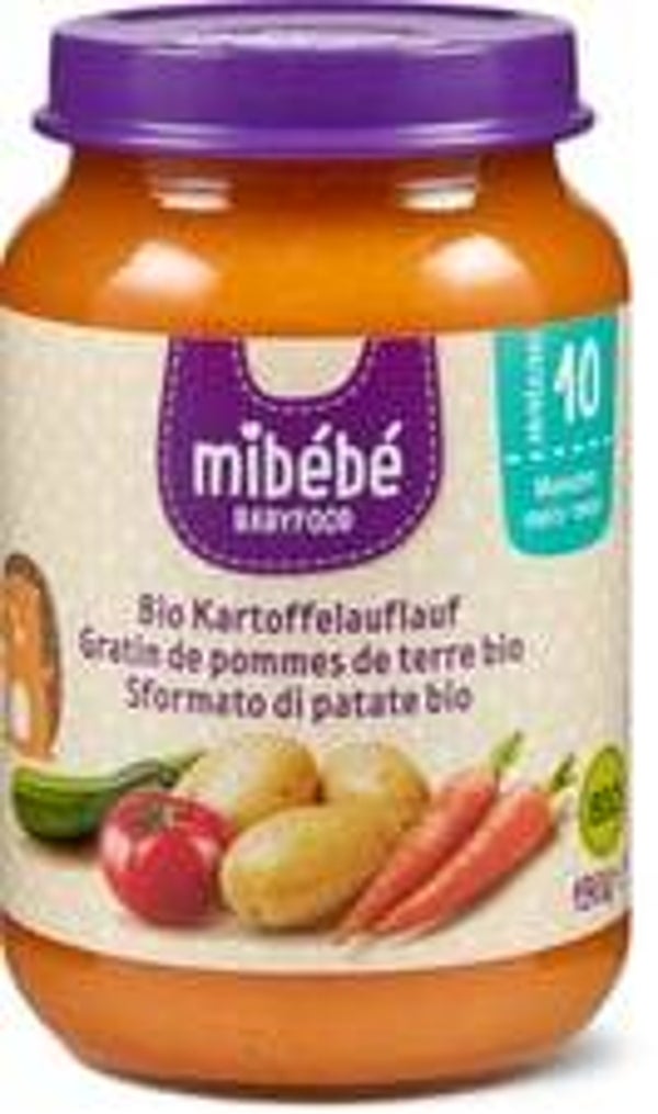 MiBebe Bio Babyfood Babygläschen Mit Kartoffelauflauf