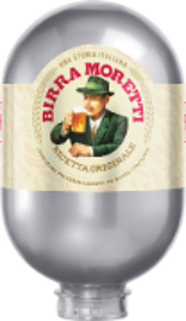 Birra Moretti Fass f,Zapfanlage Blade