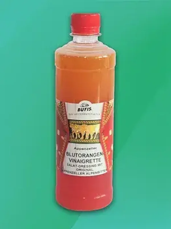 Blorangen Vinaigrette mit Apprnzeler Alpenbitter