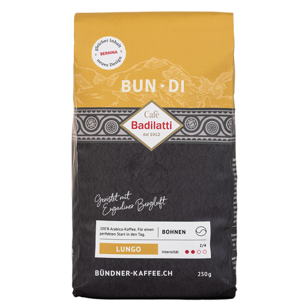 Kaffee BUN DI 1x250g Lungo Bohnen