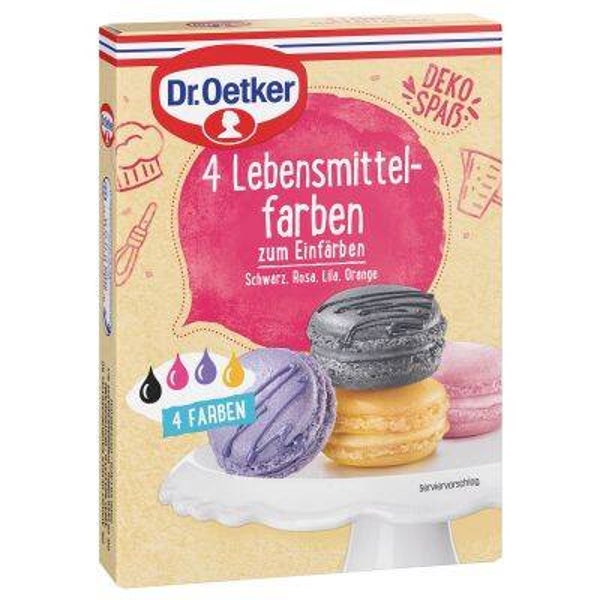 Dr.Oetker 4 Lebensmittelfarben 80gr
