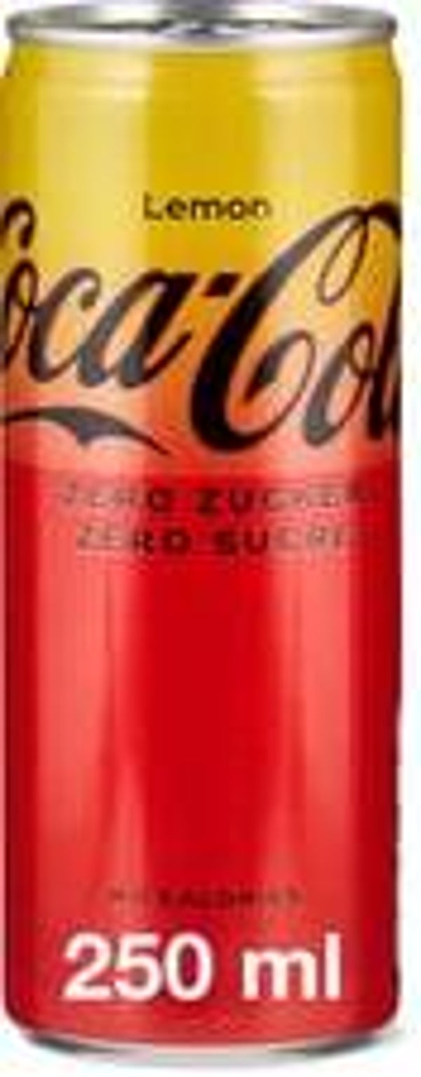 Coca Cola Zero Zitrone, Kalorienarm