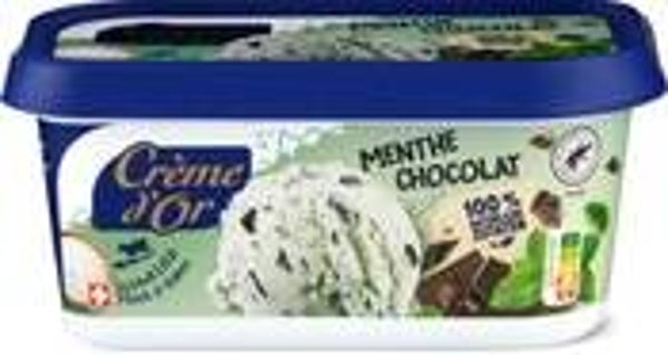 Rahmglace Minz-Schokolade