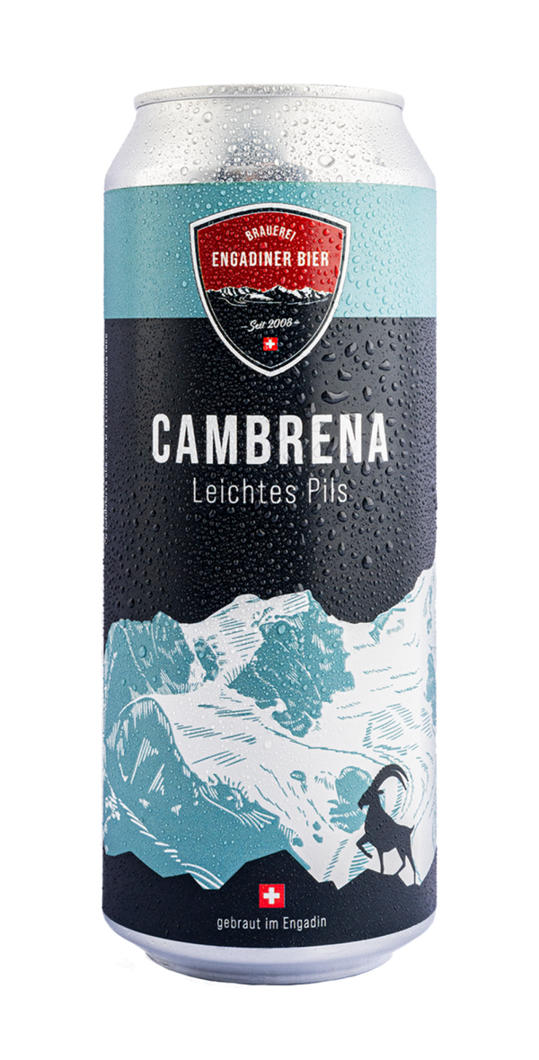 Engadiner Cambrino Bier 6x50cl Dose