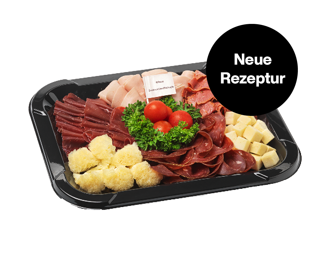 Fleisch und Käse Platte ohne Schwein für 4 Personen