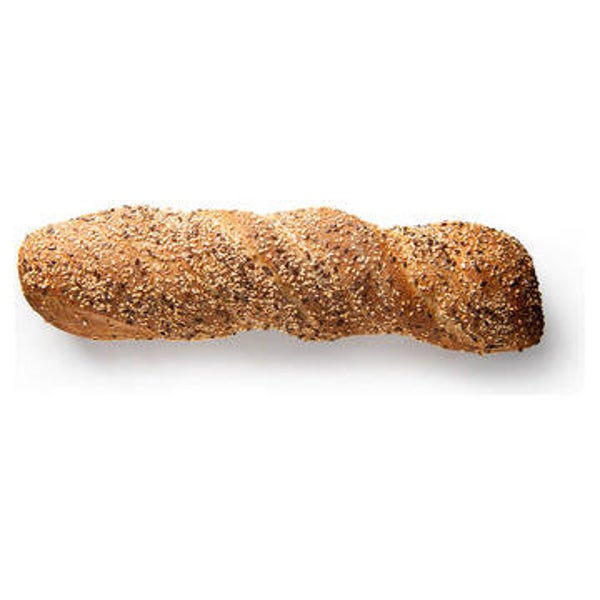 Schraubenbrot dunkel vorgebacken Leinsamen