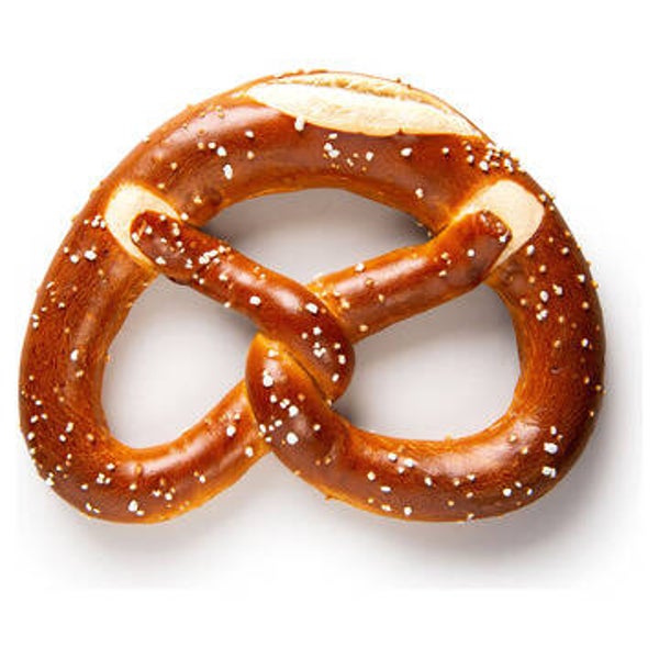 Bierbrezel gebacken