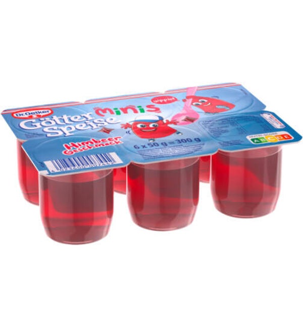 Götterspeise Minis Himbeer 6x50g