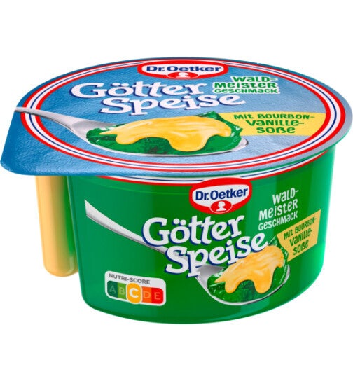 Götterspeise Waldmeister mit Bourbon-Vanille Sosse 160g