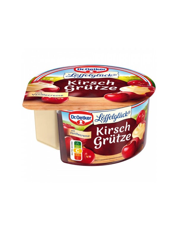 Dr.Oetker Kirsch Grütze mit Vanillecreme