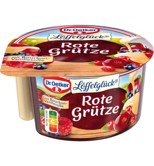 Rote Grütze mit Bourbon-Vanillesosse 160g