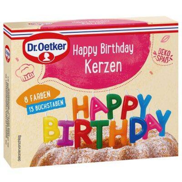 Dr.Oetker Happy Birthday Kerzen