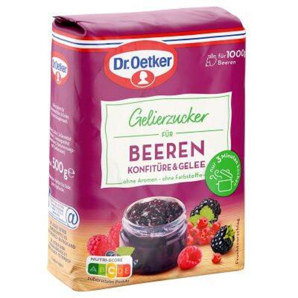 Gelierzucker für Beeren Konfitüre 500gr