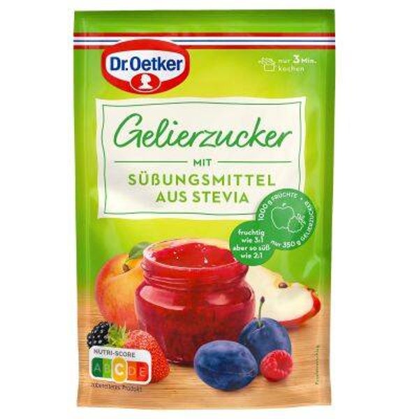 Gelierzucker mit Süssungsmittel aus Stevia 350gr