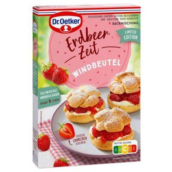 Erdbeer Zeit Windbeutel 170gr