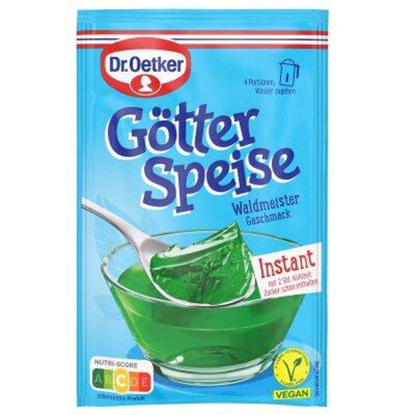 Götterspeise instant Waldmeister Geschmack 100gr Vegan