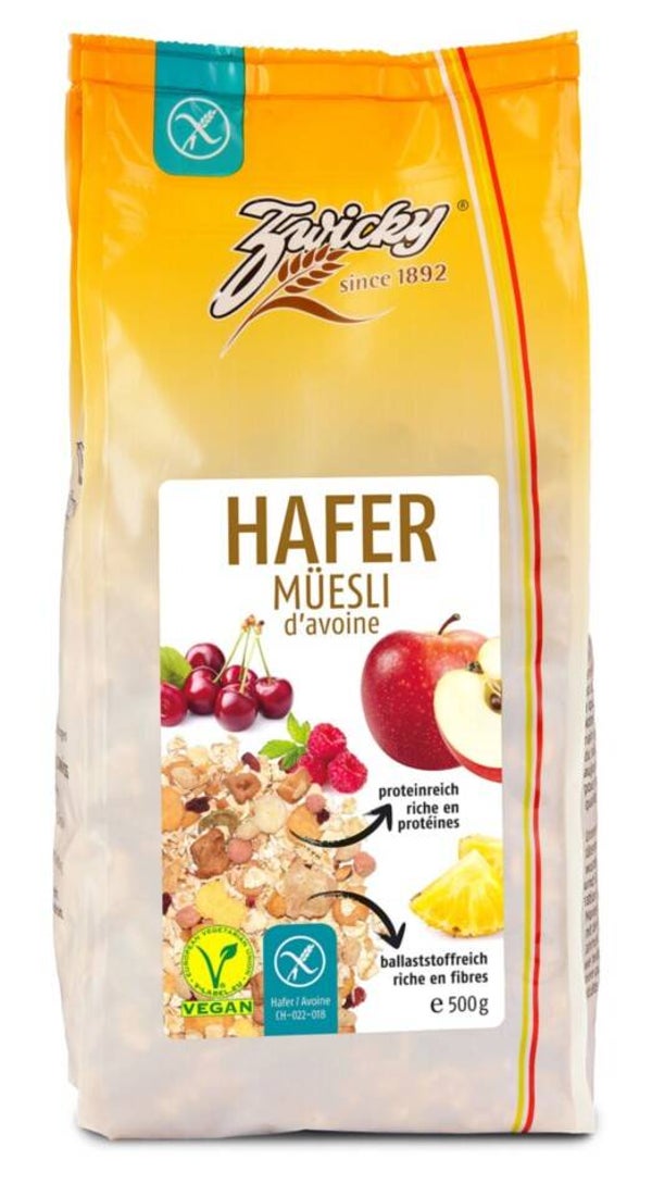 Zwicky Hafer Müesli glutenfrei 500g Vegan