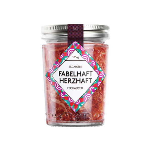 Bio Chutney mit Eschalotten 135g
