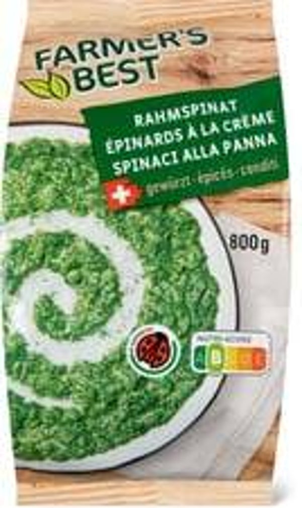 Rahmspinat gewürzt
