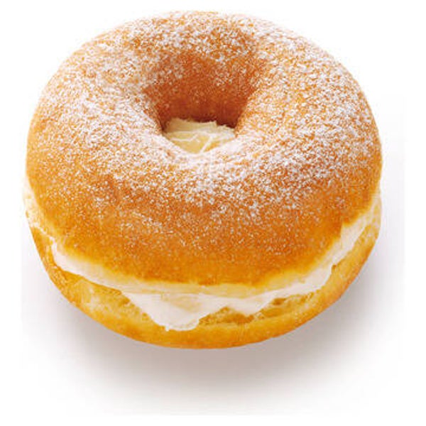 Vanille-Donut gebacken mit Vanillecreme
