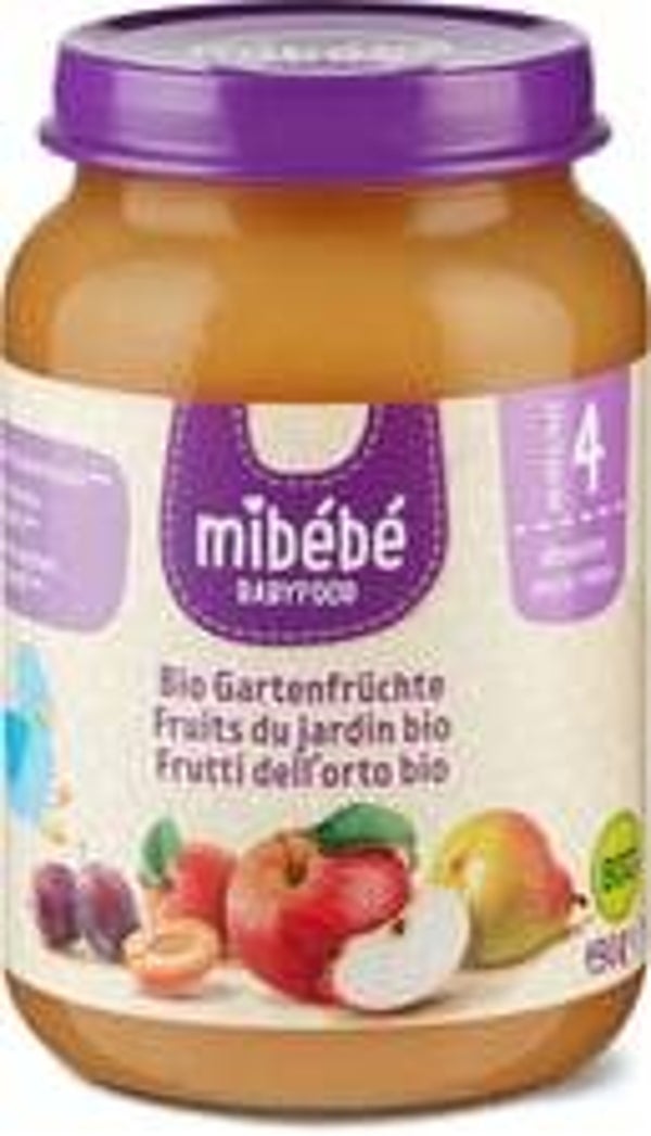 Mibebe Bio Babyfood Babygläschen aus Gartenfrüchten