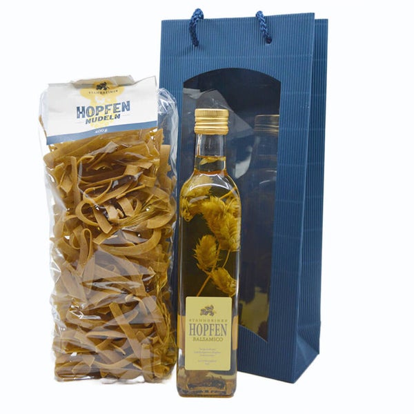 Geschenkstasche Mit Balsamici und Nudeln