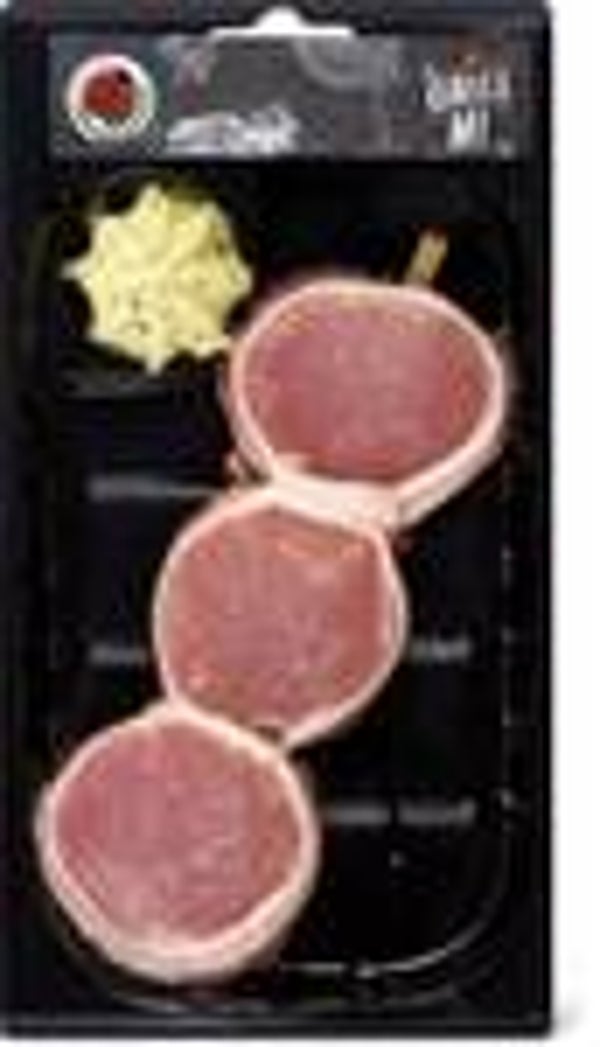 Schweinsfiletspiess mit Speck