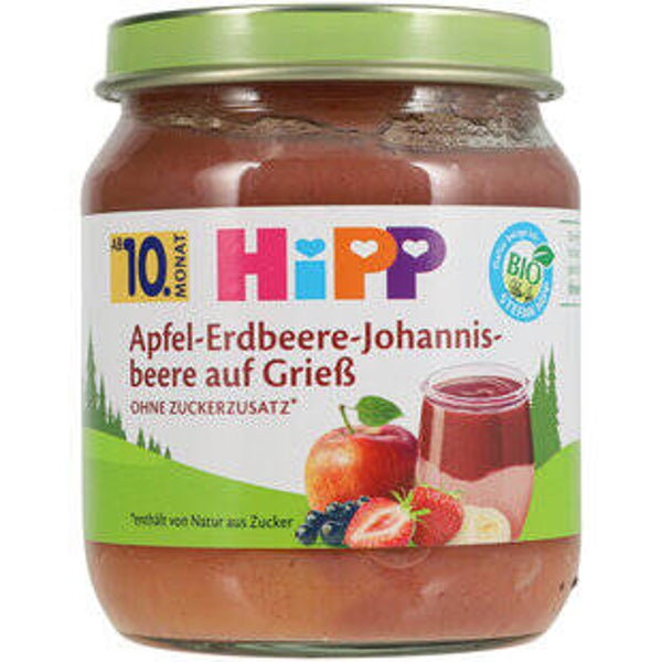 Hipp Apfel Erdbeere+Johannisbeere Griess