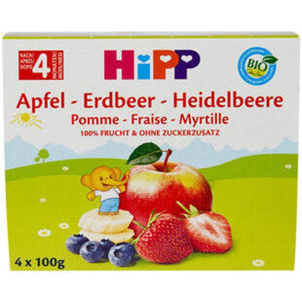 Hipp Bio Frucht-Pause Brei Apfel+Beeren