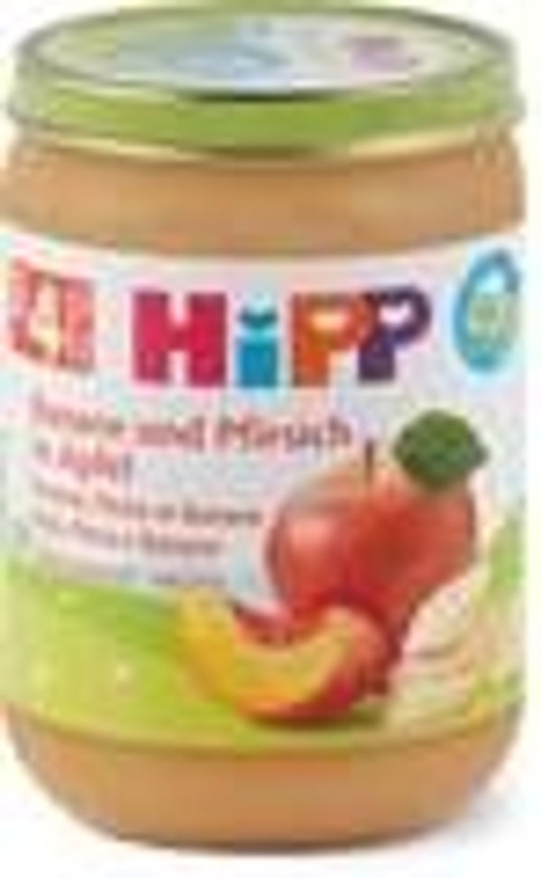 Bio Babygläschen Banane, Pfirsich, Apfel