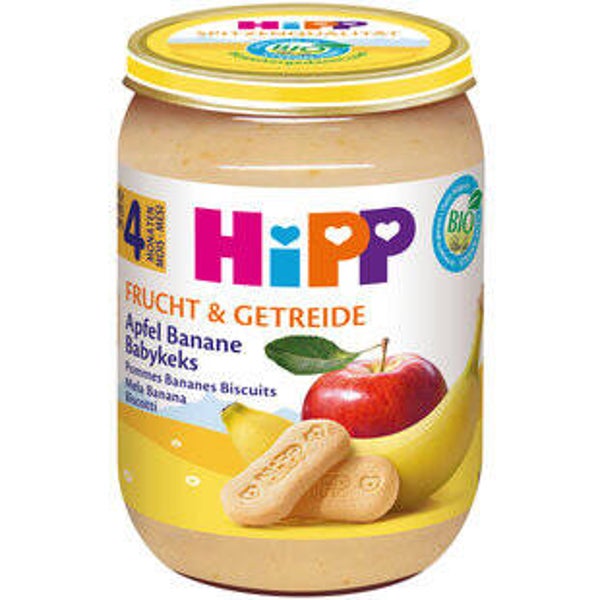 Hipp Bio Brei Apfel Banane+Babykekse